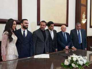 عقد زواج خالد محروس على كريمة القبطان أشرف حسين (ألف مبروك)