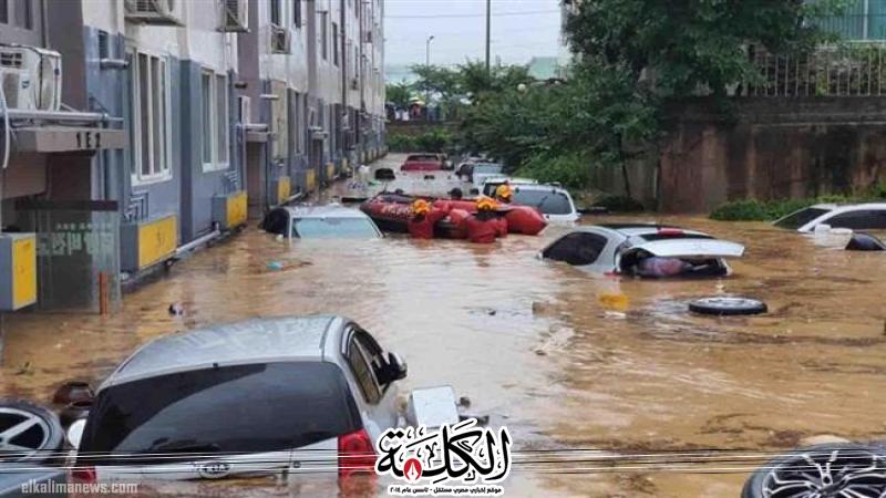 مصرع وفقدان 19 شخص بسبب أمطار غزيرة في كوريا الجنوبية مصرع وفقدان 19 شخص بسبب أمطار غزيرة في كوريا الجنوبية