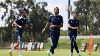 الأهلي يواصل تدريباته استعداداً لمواجهة فريق الهلال السوداني