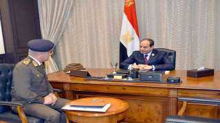 وزير الدفاع يهنئ الرئيس السيسى  بمناسبة الاحتفال بذكرى العاشر من رمضان