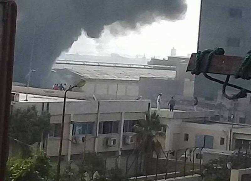 حريق في مجمع مدارس في شارع العشرين بفيصل