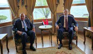 وزير الخارجية يعقد مباحثات مغلقة مع نظيره التركى
