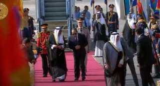 استقبل الرئيس عبدالفتاح السيسي، أمير الكويت الشيخ مشعل الأحمد الجابر الصباح، لدى وصوله مطار القاهرة.