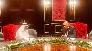 شكري يلتقي نظيره البحريني خلال أعمال مجلس وزراء الخارجية العرب في المنامة