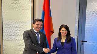 وزيرة التعاون تبحث مع وزير المالية الأرميني ترتيبات الدورة السادسة من اللجنة المشتركة