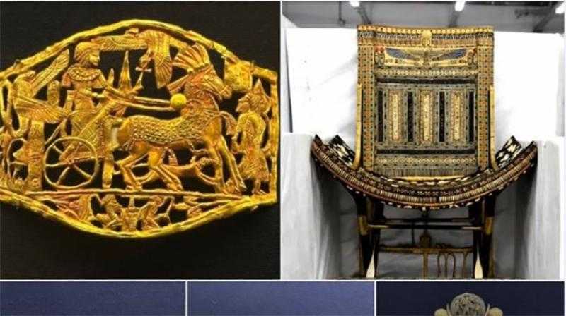 المتحف المصري الكبير يستقبل  163 قطعة من كنوز الملك الذهبي توت عنخ آمون