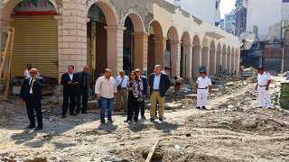 وزيرة التنمية تتفقد أعمال تنفيذ المرحلة الأولى من تطوير سوق العتبة بحي الموسكي بالقاهرة