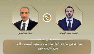 اتصال هاتفي بين وزير الخارجية والهجرة ونظيره السورى