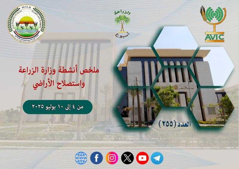 بالانفوجراف.. ننشر حصاد الزراعة في اسبوع