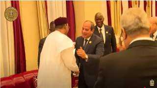 الرئيس السيسى يصل مقر انعقاد اجتماع القمة التنسيقى للاتحاد الأفريقى