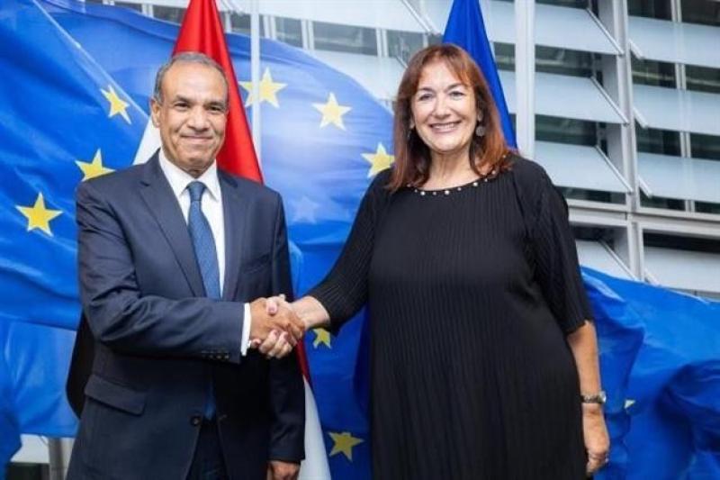 وزير الخارجية والهجرة يستهل زيارته لبروكسل بلقاء مفوضة الاتحاد الأوروبي لشئون المتوسط