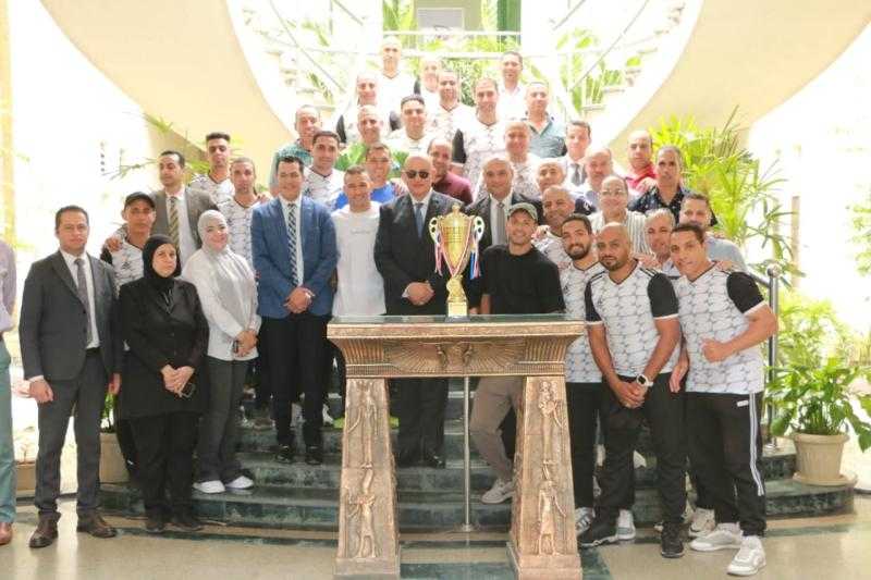 النشار يكرم أبطال المصرية للمطارات بعد حصدهم بطولات القاهرة الكبرى وتأهلهم لبطولة الجمهورية
