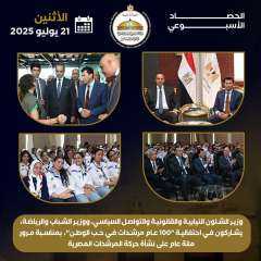 أبرز أنشطة وزارة الشئون النيابية والقانونية خلال أسبوع