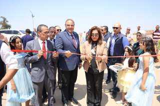 وزيرة التنمية ومحافظ القليوبية يفتتحان المحطة الوسيطة لجمع المخلفات بالقناطر الخيرية