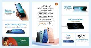”شاومي” تطلق هاتف Redmi 15C في السوق المصرية بسعر يبدأ من 6199 جنيه وبطارية 6000 مللي أمبير #مكمل_للآخر
