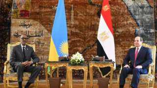 الرئيس السيسى يستقبل نظيره الرواندى فى قصر الاتحادية