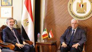 وزير التعليم العالي يستقبل السفير الإيطالي بالقاهرة