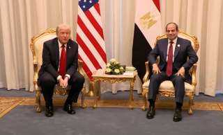ترامب: الرئيس السيسى لعب دورا مهما للغاية في عملية السلام
