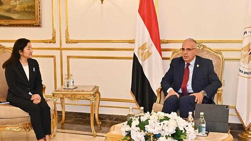 سويلم يلتقي الممثل المقيم لبرنامج الأمم المتحدة الإنمائي في مصر ضمن فعاليات ”أسبوع القاهرة الثامن للمياه”