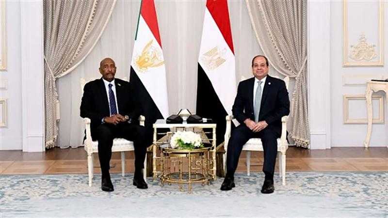 الرئيس السيسي والبرهان يؤكدان رفضهما القاطع لأى إجراء أحادى يتخذ على النيل الأزرق