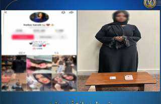 ضبط صانعة محتوى لنشرها مقاطع فيديو على صفحاتها بمواقع التواصل الإجتماعى