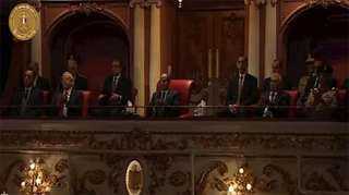 الرئيس السيسي يشهد فيلما تسجيليا بعنوان سلام يا... الرئيس السيسي يشهد فيلما تسجيليا بعنوان سلام يا مصر في احتفالية وطن السلام