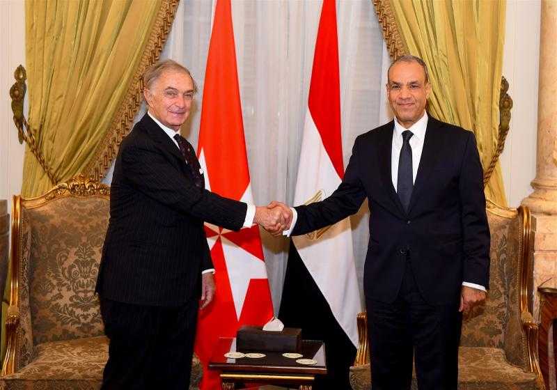 وزير الخارجية يلتقي وزير خارجية فرسان مالطا