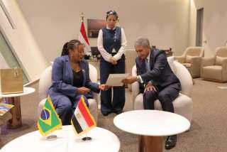 وزير السياحة يستقبل وزيرة الثقافة البرازيلية وممثلة الرئيس البرازيلي لحضور حفل الافتتاح