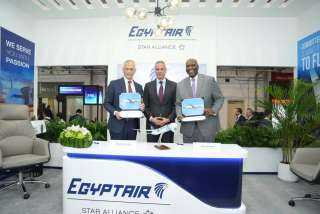 اتفاقية تعاون بين مصر للطيران للصيانة وبوينج لتوفير... اتفاقية تعاون بين مصر للطيران للصيانة وبوينج لتوفير قطع غيار الطائرات ضمن فعاليات معرض دبي للطيران 2025