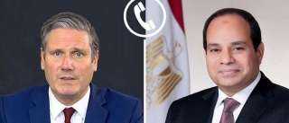 الرئيس السيسي يتلقى اتصالًا هاتفيًا رئيس وزراء المملكة المتحدة