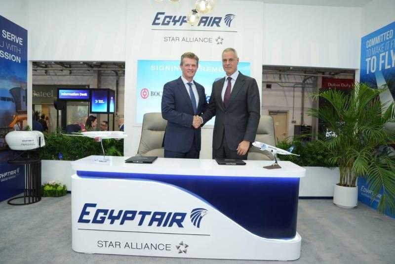 مصر للطيران توقع اتفاقية بيع وإعادة استئجار ثلاث طائرات أيرباص A350-900 مع ”BOC Aviation