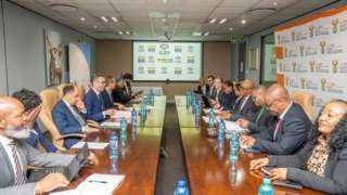 وزير الاستثمار يلتقي وزير التجارة والصناعة والمنافسة الجنوب... وزير الاستثمار يلتقي وزير التجارة والصناعة والمنافسة الجنوب أفريقي لبحث سبل تعزيز العلاقات الاقتصادية