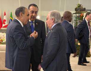 رئيس الوزراء يلتقي سكرتير عام الأمم المتحدة ومديرة صندوق النقد الدولي