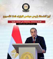مجلس الوزراء يستعرض بالإنفوجراف أبرز أنشطة الدكتور مصطفى مدبولى هذا الأسبوع